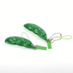 Edamame Keychain Stress Peas Squeeze Toy