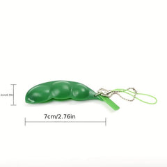 Edamame Keychain Stress Peas Squeeze Toy