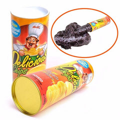 Prank Potato Chip Barrel Snake Trick