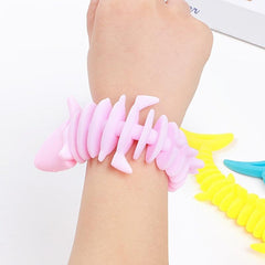 Stretch String Noodle Shark Bracelet for Kids