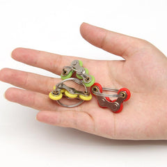 Keyring Fidget Vent Decompressing Bicycle Chain Toy Spinner