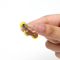 Keyring Fidget Vent Decompressing Bicycle Chain Toy Spinner
