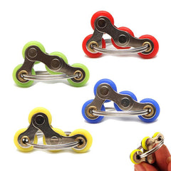 Keyring Fidget Vent Decompressing Bicycle Chain Toy Spinner