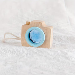 5pcs Mini Wooden Cartoon Camera Kaleidoscope Toy