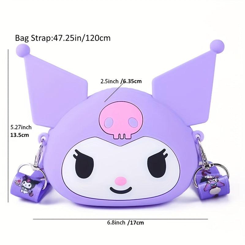 3D Cartoon Silicone Strap Shoulder Bag Purse For Kids