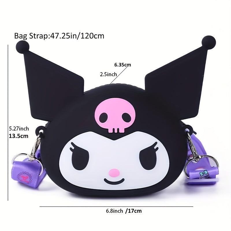 3D Cartoon Silicone Strap Shoulder Bag Purse For Kids