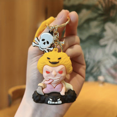 Cute Anime Little Girl Boy Family Keychain Car Backpack Pendant Gift Key Ring