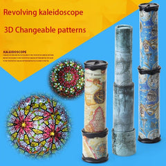 Telescopic Kaleidoscope Toy for Kids, Creative Nostalgic Diamond Mirror