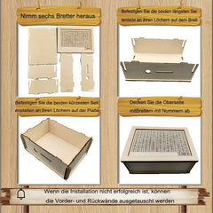Wooden Money Box And Counter, Halloween Christmas Thanksgiving
