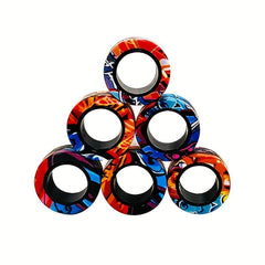 Magnetic Ring Fidget Toy Anxiety Relief Therapy Set