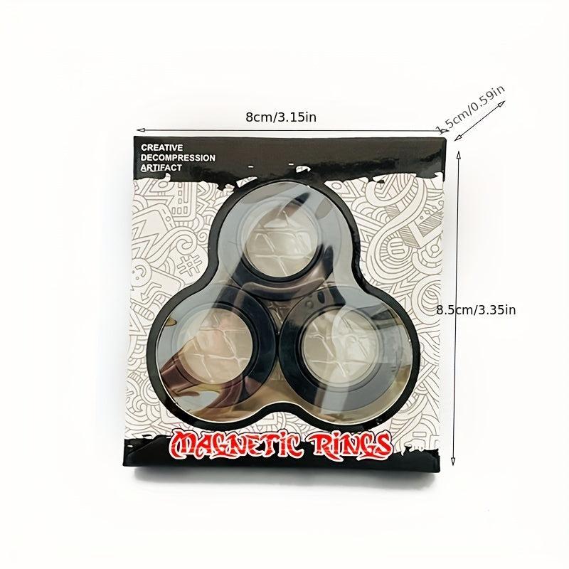 Magnetic Ring Fidget Toy Anxiety Relief Therapy Set