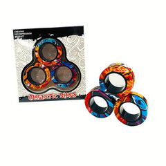 Magnetic Ring Fidget Toy Anxiety Relief Therapy Set