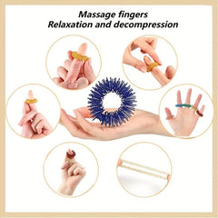 3pcs Mini Spring Pressure Relief Finger Massage Ring