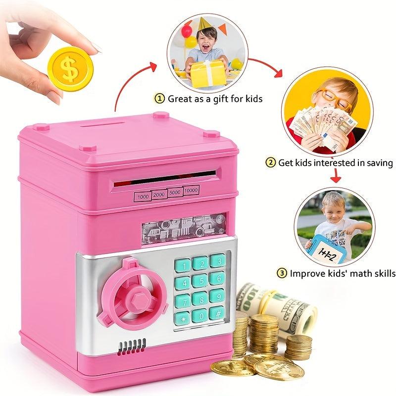 Kids Electronic Password Piggy Bank ATM Box Coin Bank