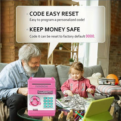 Kids Electronic Password Piggy Bank ATM Box Coin Bank