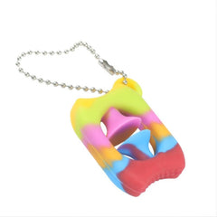2pcs Finger Grip Holiday Party Vocal Toy Pop Fidget Toy Key Chain