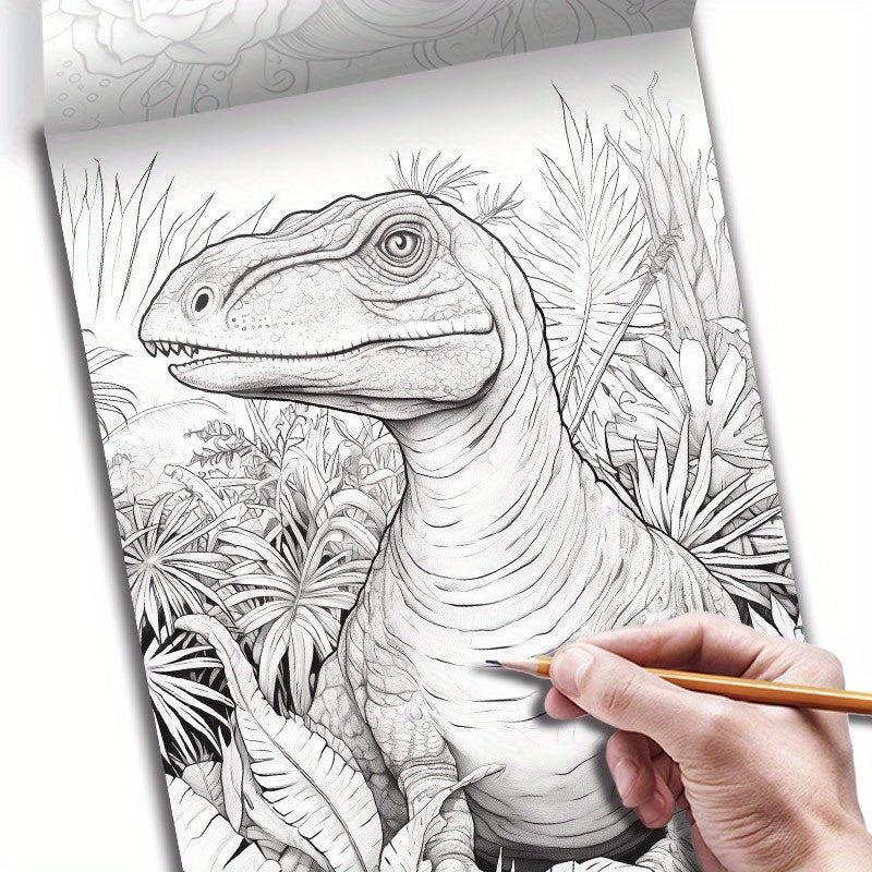 5pcs Coloring Book Wildlife Marine Life Dinosaur Butterfly Series