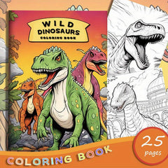 5pcs Coloring Book Wildlife Marine Life Dinosaur Butterfly Series