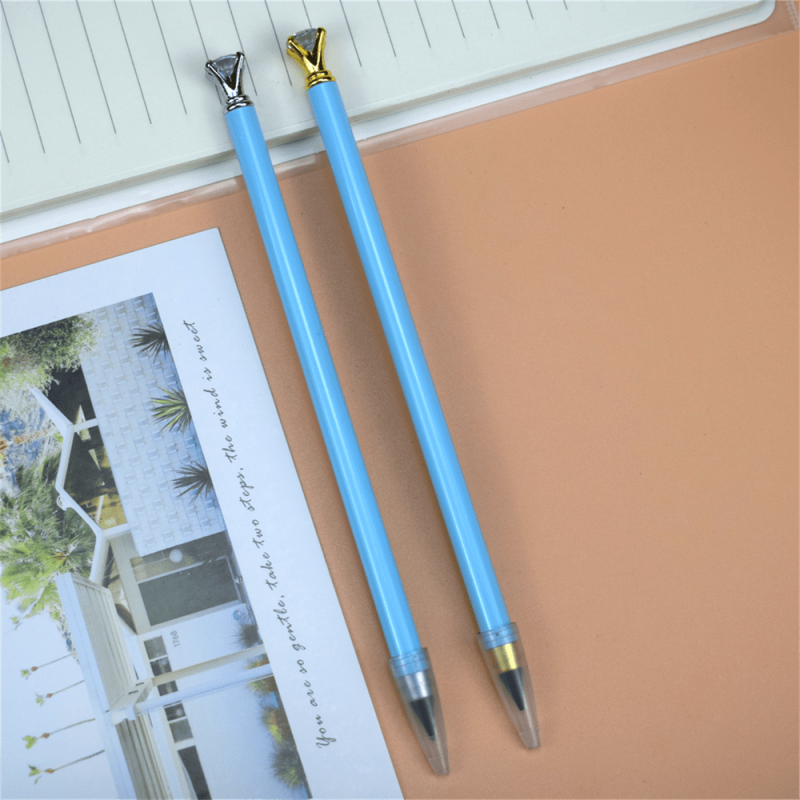 2pcs Diamond Shape Kids Metal Pencils Graphene