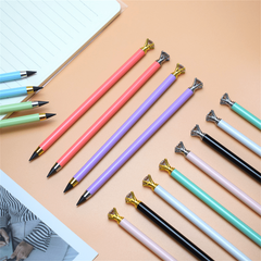 2pcs Diamond Shape Kids Metal Pencils Graphene