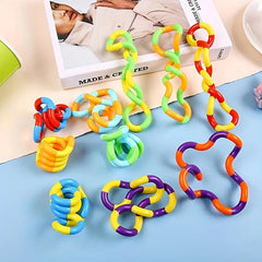 5 Multicolor Fidget Toys Sensory Items Stress Relief Educational Toys
