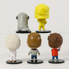 5pcs Marty Dr Brown Biff Movie Character Figures Model Toys Gift