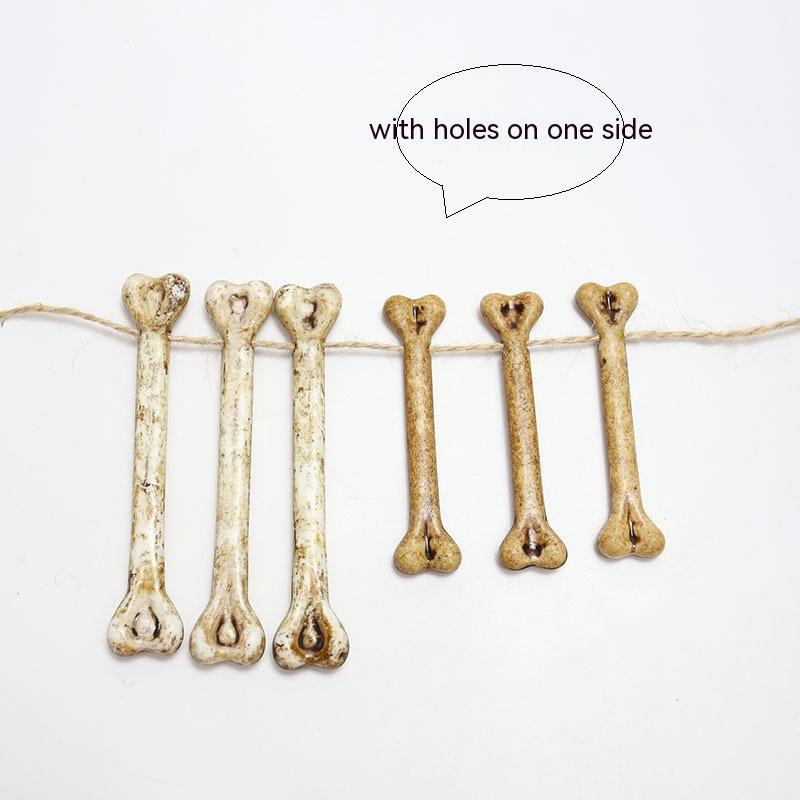 DIY Undead Halloween Decorations with Bone Holes and Threadable Bones