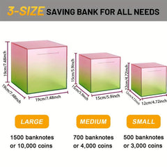 Gradient Acrylic Piggy Bank for Adults