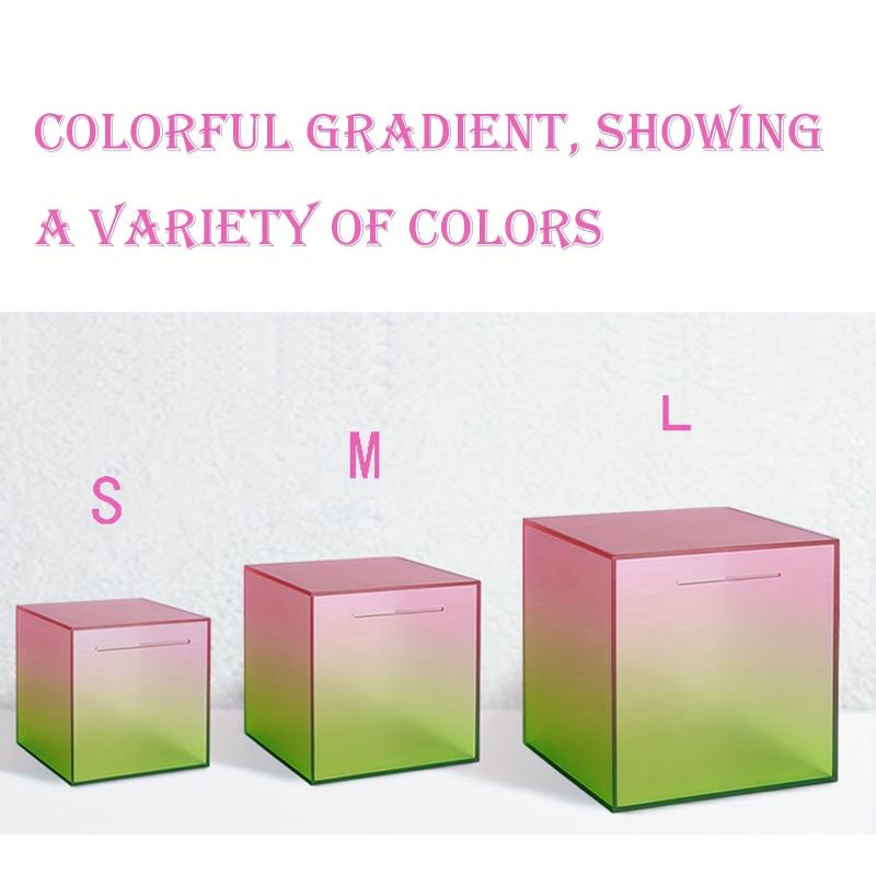 Gradient Acrylic Piggy Bank for Adults