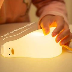 Duck Night Light Led Squishy Animal Silicone Kids Lamp USB Charging