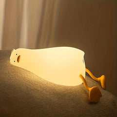 Duck Night Light Led Squishy Animal Silicone Kids Lamp USB Charging