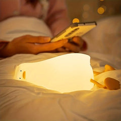 Duck Night Light Led Squishy Animal Silicone Kids Lamp USB Charging