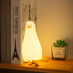 Duck Night Light Led Squishy Animal Silicone Kids Lamp USB Charging