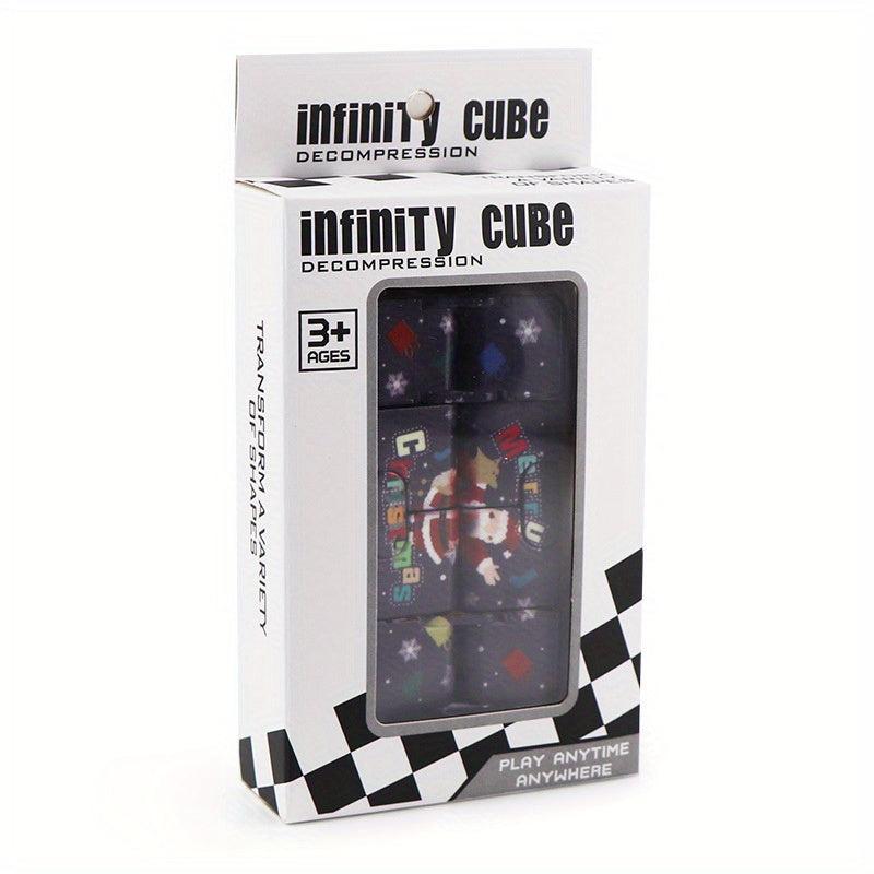 Christmas Infinity Magic Cube Anxiety Relief Wear Time Fingertip Flip Cube