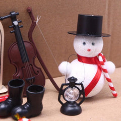Elf Door Christmas Decoration Mini Fairy Scene Toy Set
