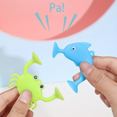 9Pcs Baby Sucker Toy Ocean Animal Bath Toys Kids Gift