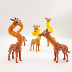 Sensory Stretch Pop Tube Fidget Toy Giraffe Decompress 1pc 2pcs
