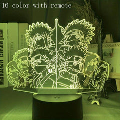 Anime 3D Night Light Acrylic Sheet Home Room Decor 3D Lamp Board