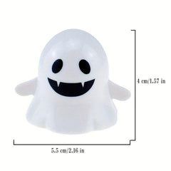 Halloween Clockwork Toy Jumping Teeth On Chain Pumpkin Skull