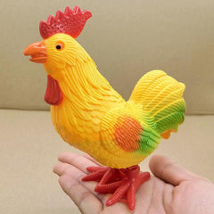 Wind Up Rooster Educational Toy for Jumping and Learning