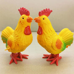 Wind Up Rooster Educational Toy for Jumping and Learning