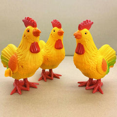 Wind Up Rooster Educational Toy for Jumping and Learning