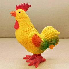 Wind Up Rooster Educational Toy for Jumping and Learning