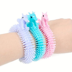 20pcs Unicorn Pull Worm Noodle Fidget Toys Stress Relief Autism Vent