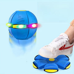 Elastic Pedal Ball Flying Saucer Ball Decompression Luminous Toy