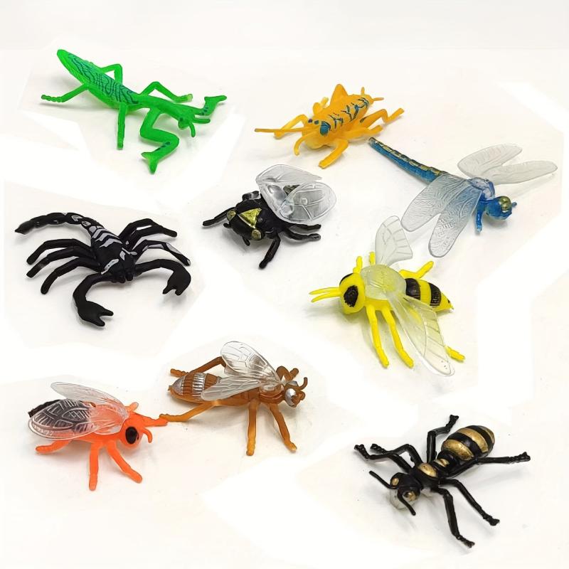 12pcs Mini Flying Insect Model Toys For Children Simulation Insect Decoration
