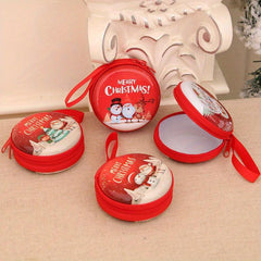 Christmas Iron Coin Purse for Kids with Small Tree Decoration