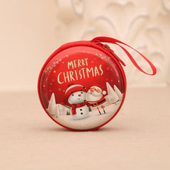 Christmas Iron Coin Purse for Kids with Small Tree Decoration