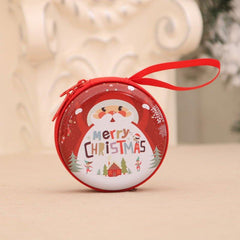 Christmas Iron Coin Purse for Kids with Small Tree Decoration