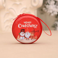 Christmas Iron Coin Purse for Kids with Small Tree Decoration